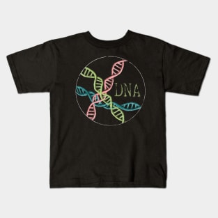 DNA. Fun pastel science design. Kids T-Shirt